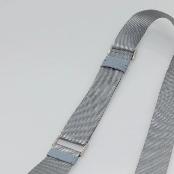 PRADA Shoulder Bag Nylon Light Blue Silver Auth - Picture 10 of 16